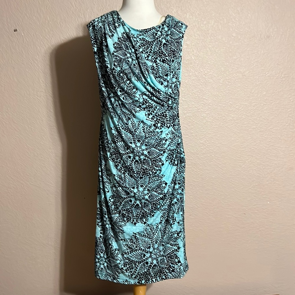 Mint Green & Black Dress Size 16